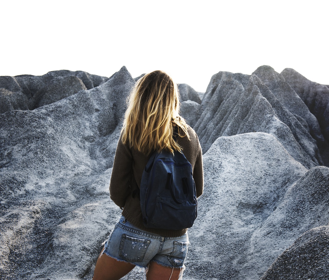 Image - walking person mountain freedom