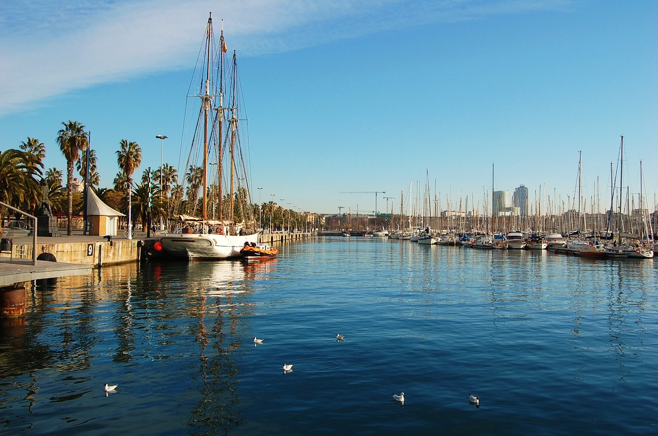 Image - port of barcelona sailboat