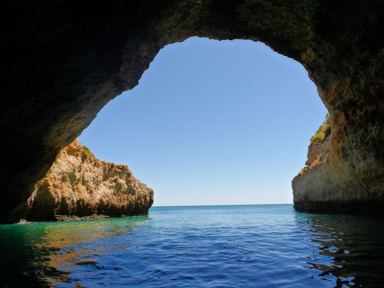 Image - portugal algarve cliffs cave