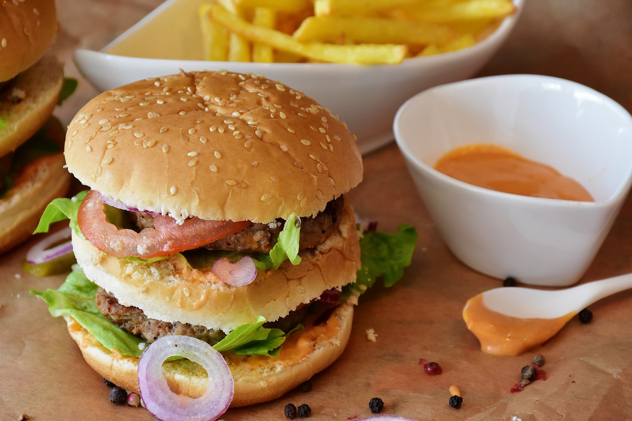 Image - burger hamburger roll barbecue