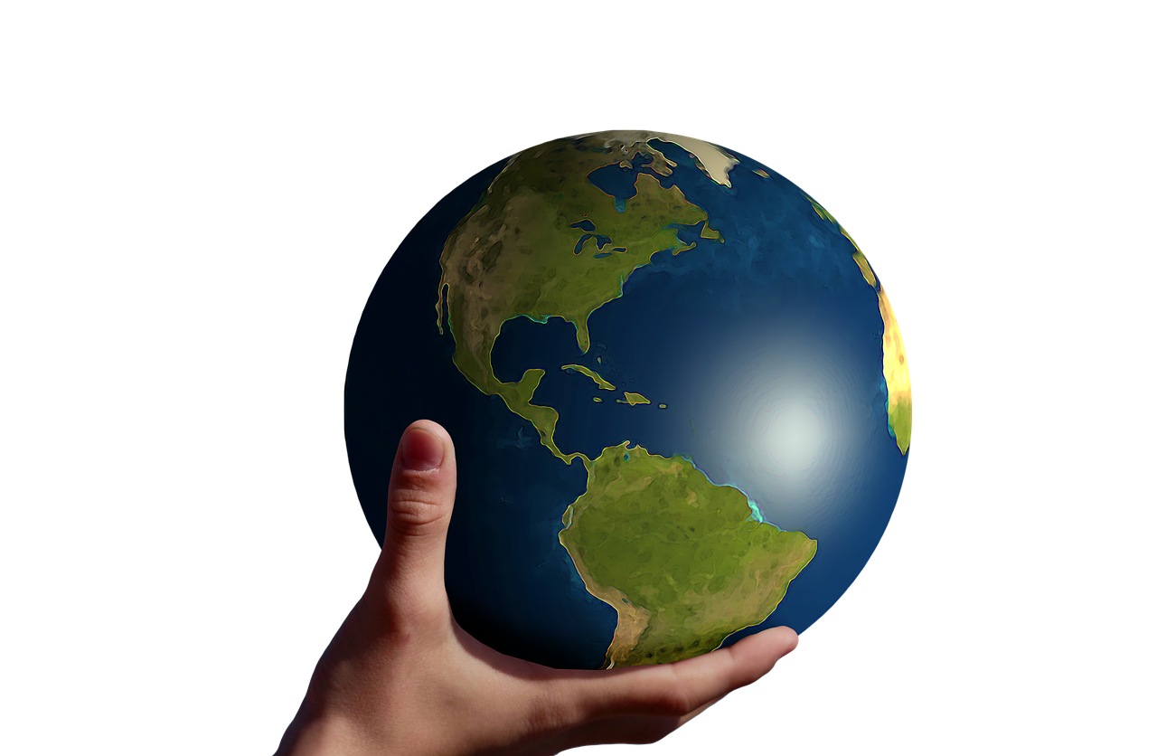 Image - america globe hand keep present