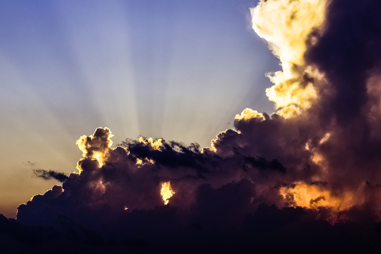 Image - sky clouds sunset afternoon cloudy