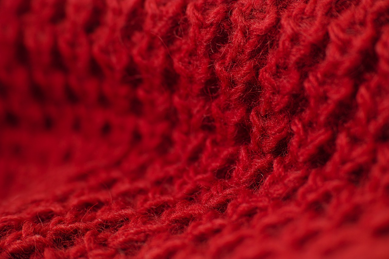 Image - red fabric pattern vivid color