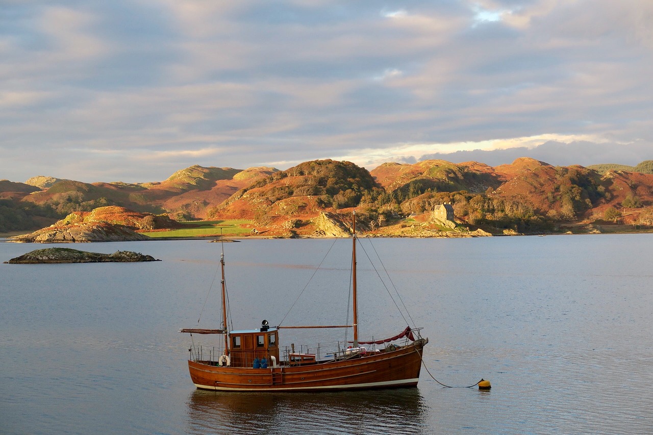 Image - boat scotland sky