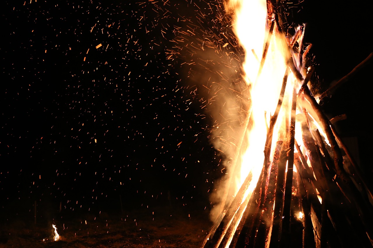 Image - fire open fire hot flame sparkle