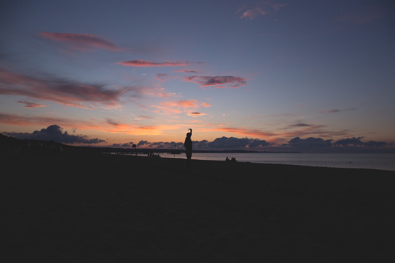Image - nature people baltic beach clouds