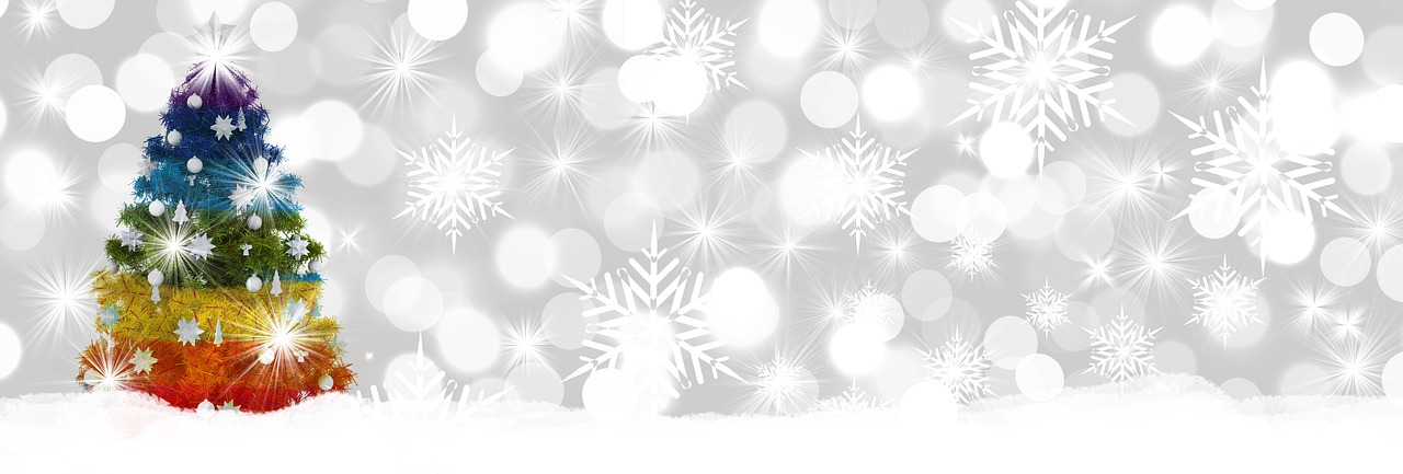 Image - christmas christmas tree bokeh
