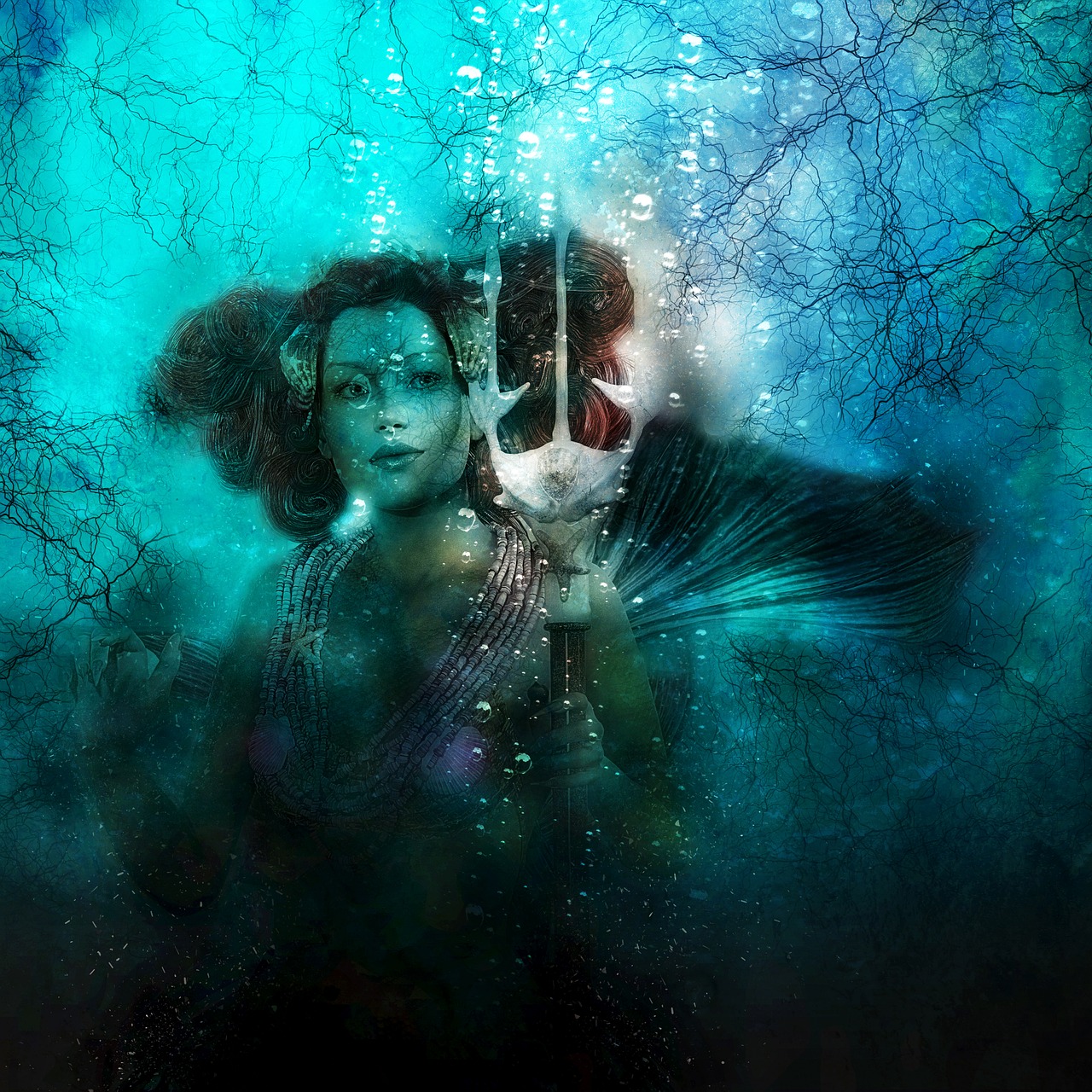 Image - mermaid sirens mystical sea water
