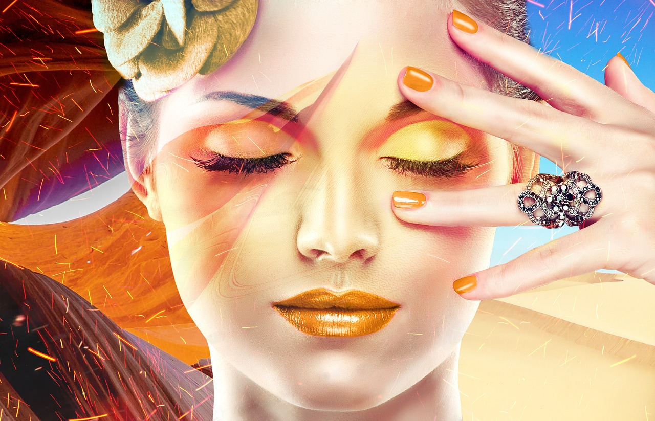 Image - beautiful woman luxury face