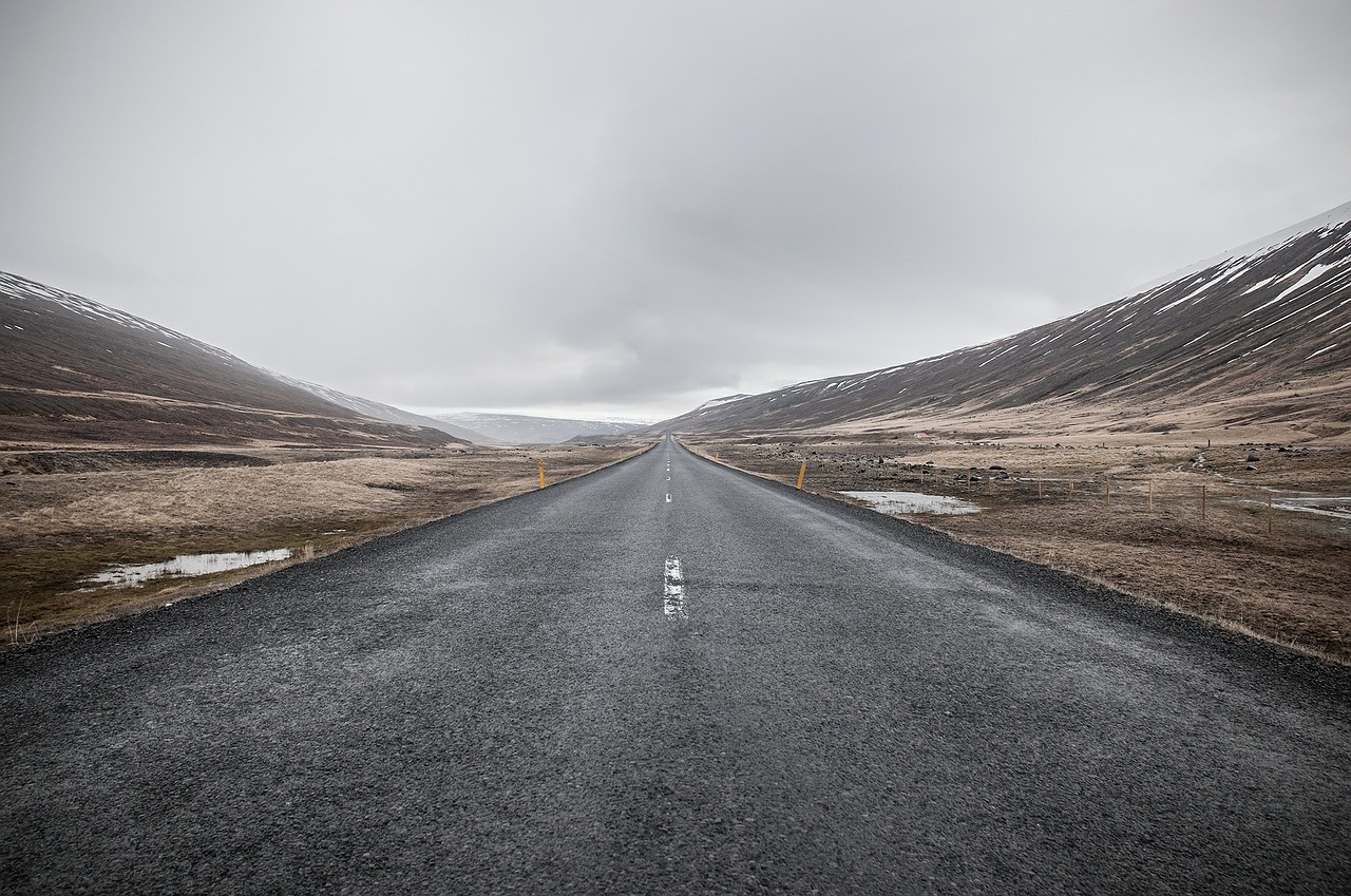 Image - street road straight horizon
