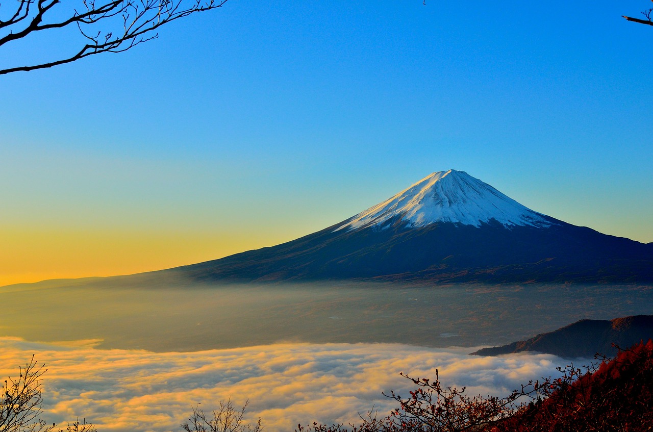 Image - mt fuji sea of clouds sunrise