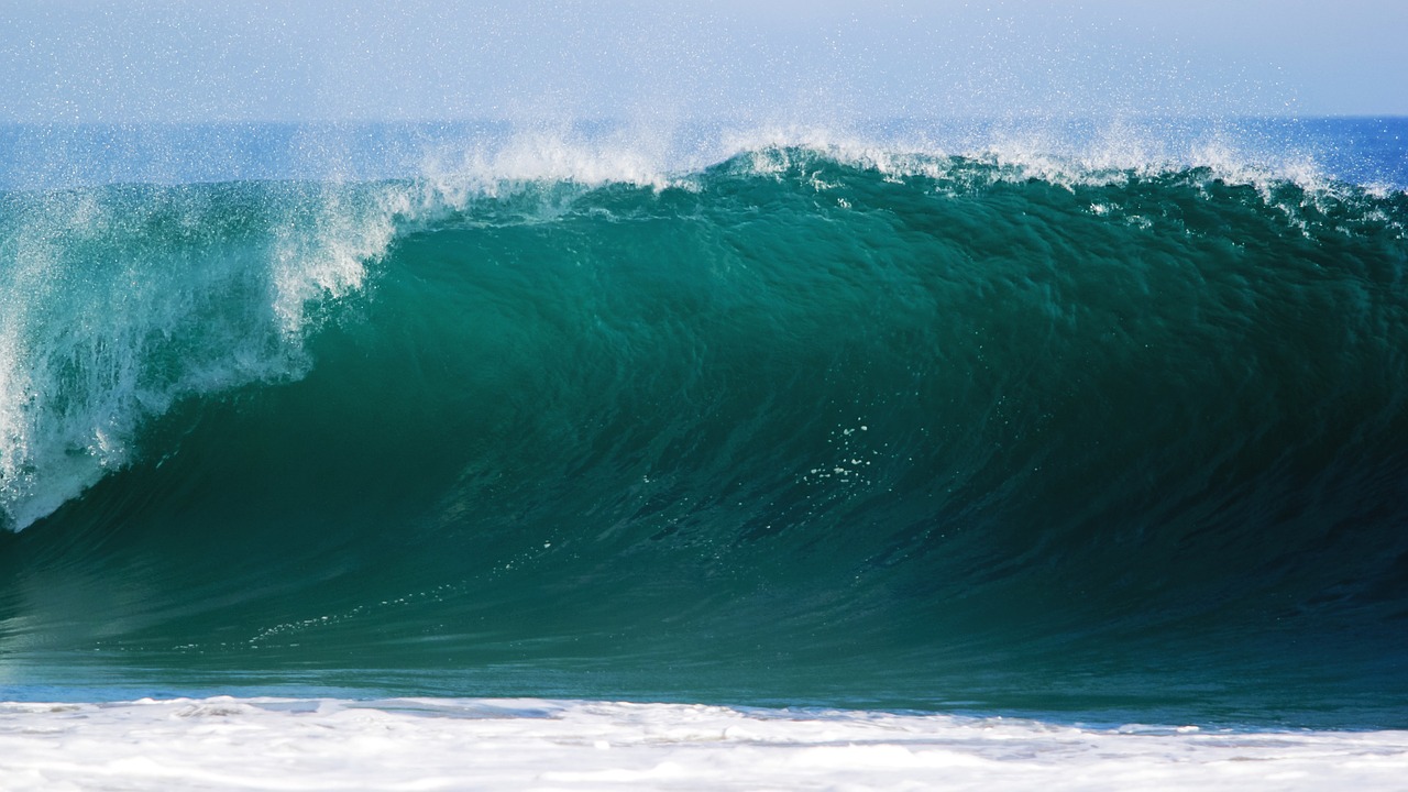 Image - ocean wave sea water tide tidal
