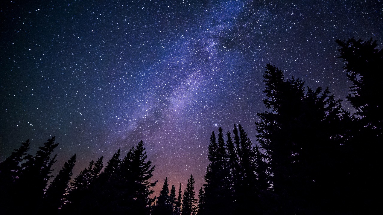 Image - milky way galaxy night sky stars
